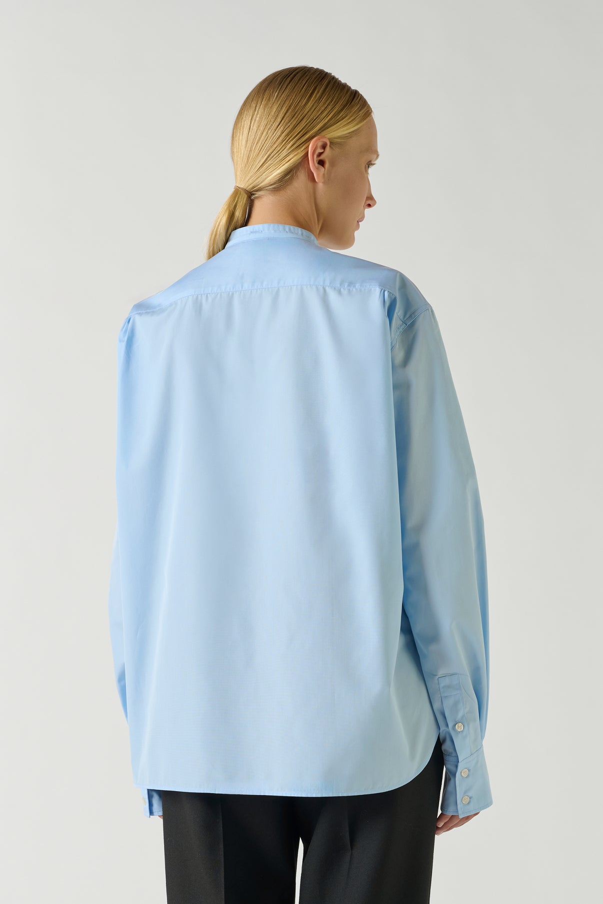 Chemise Bermudes - Bleu Ciel - Coton - Femme vue 3