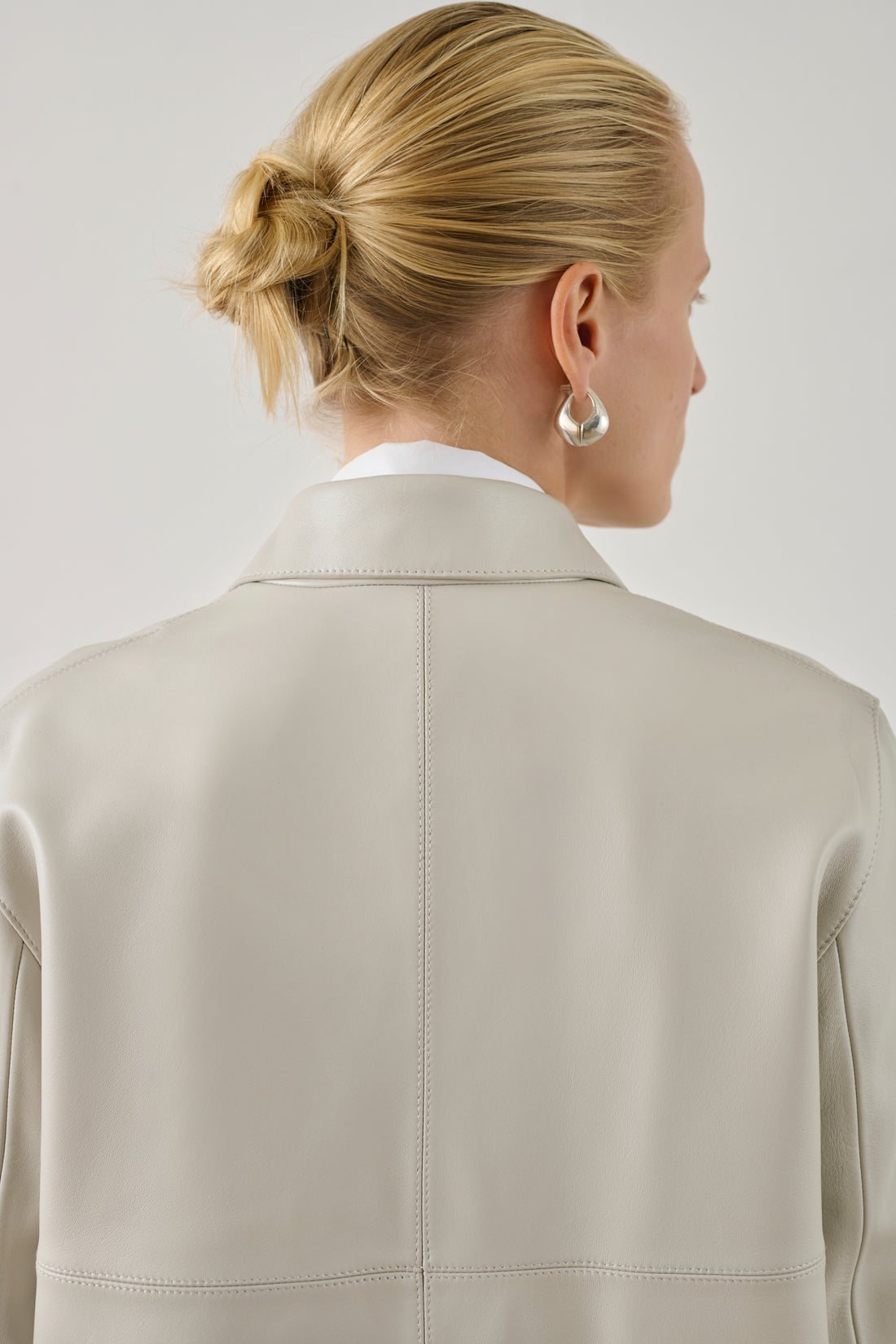 Manteau Harden - Mastic - Cuir - Femme