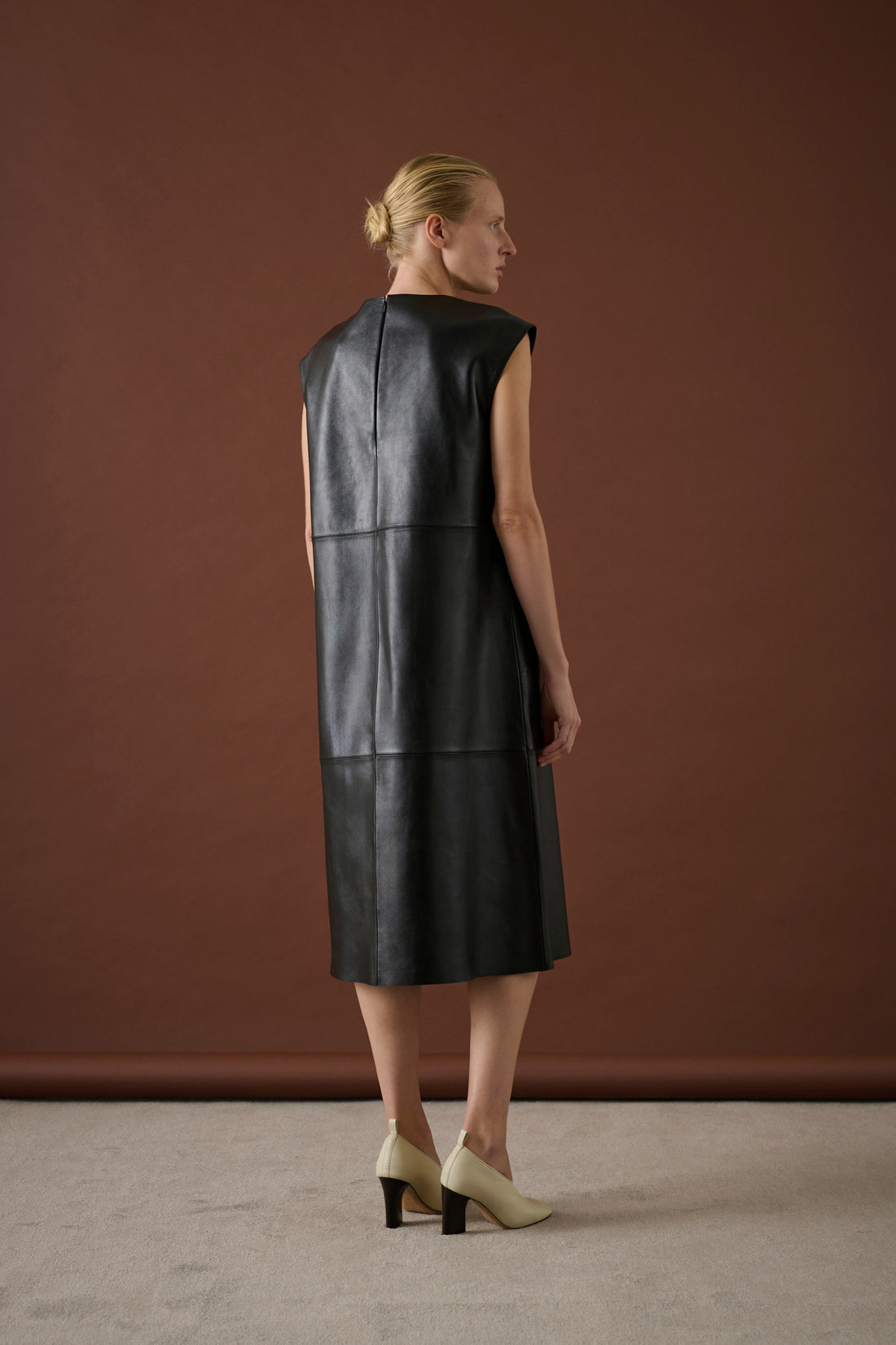 Robe Sofia - Noir - Cuir - Femme