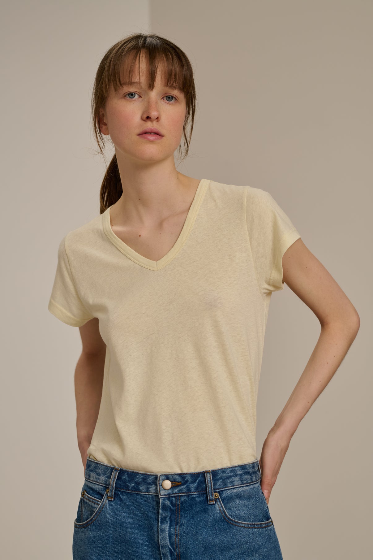 Tee-Shirt Dominique - Ecru - Femme vue 1